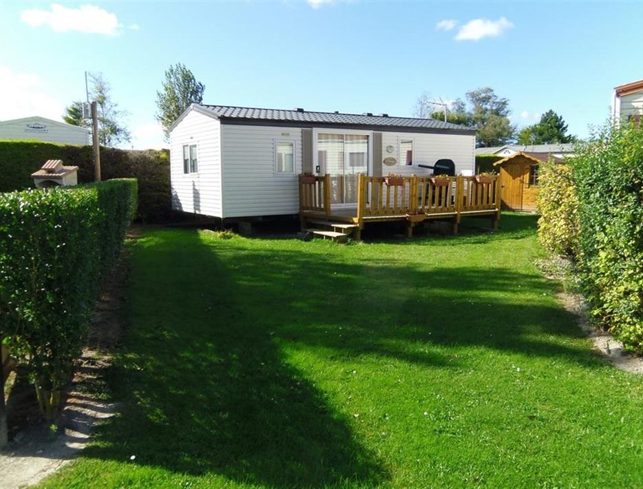 Location Mobile home with terrace camping motte **** quend baie de somme picardie